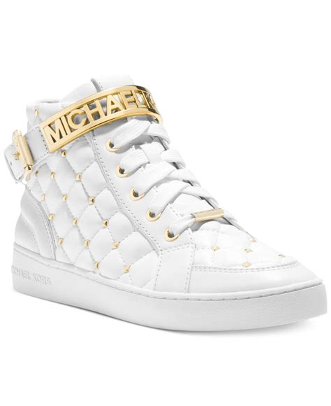 michael kors high top sneakers macys|Michael Kors white sneakers sale.